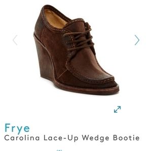 Frye Carolina lace up ankle booties
